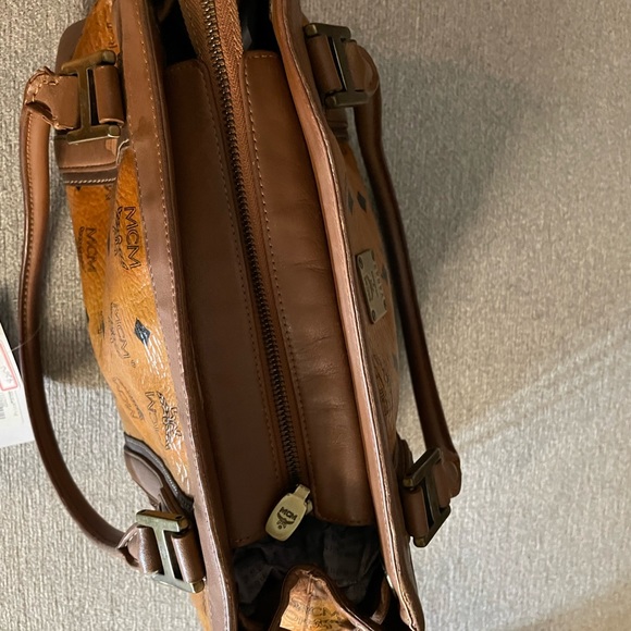 MCM Monogram Shoulder Bag in Cognac - Picture 5 of 11